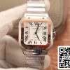 Cartier De Santos W2SA0007 1 1 Най-доброто издание BV Factory златен безел бял циферблат САЩ реплика часовник 5866 Cartier De Santos W2SA0007 1: 1 Най-доброто издание BV Factory златен безел бял циферблат