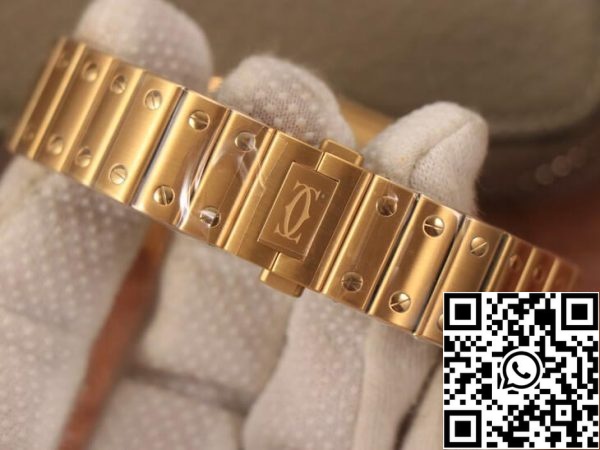 Cartier De Santos WSSA0010 1 1 Best Edition BV Factory 18K arany US Replica óra 4711 Cartier De Santos WSSA0010 1:1 Best Edition BV Factory 18K arany