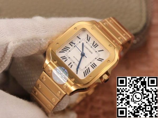 Cartier De Santos WSSA0010 1 1 Best Edition BV Factory 18K Gold US Replica Watch 7504 Cartier De Santos WSSA0010 1 1 Best Edition BV Factory 18K Gold