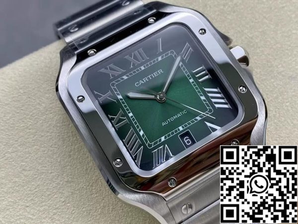 Cartier De Santos WSSA0062 1 1 Best Edition BV Factory Green Dial Yhdysvaltain Replica katsella 2337 Cartier De Santos WSSA0062 1: 1 Best Edition BV Factory Green Dial