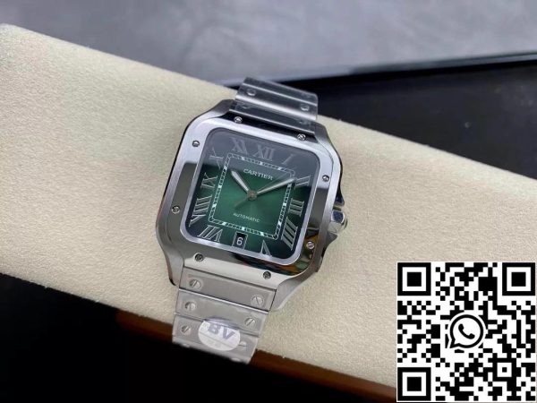 Cartier De Santos WSSA0062 1 1 Best Edition BV Factory Green Dial US Replica Watch 258 Cartier De Santos WSSA0062 1:1 Best Edition BV Factory Green Dial