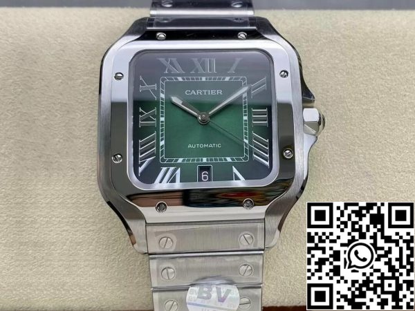 Cartier De Santos WSSA0062 1 1 Najboljša izdaja BV Factory Green Dial ZDA replika Watch 7784 Cartier De Santos WSSA0062 1: 1 Best Edition BV Factory Green Dial