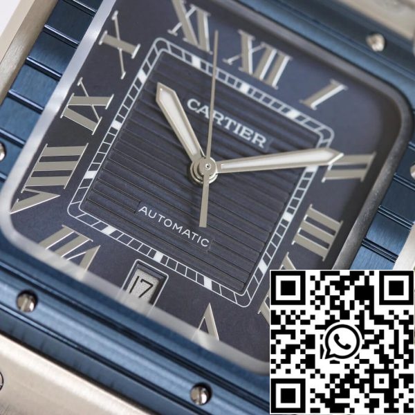 Cartier Santos 1 1 Best Edition GF Factory kék lünetta US Replica Watch 1651 Cartier Santos 1: 1 Best Edition GF Factory kék lünetta