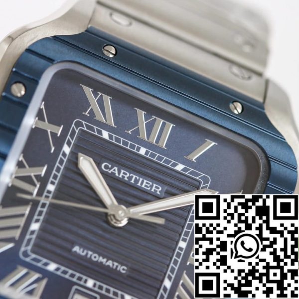 Cartier Santos 1 1 Best Edition GF Factory Blue Bezel Yhdysvaltain Replica katsella 1819 Cartier Santos 1: 1 Best Edition GF Factory Blue Bezel