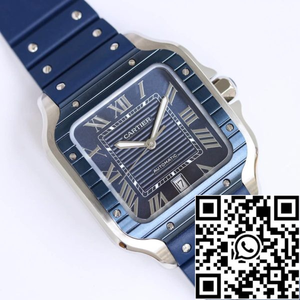 Cartier Santos 1 1 Best Edition GF Factory Blue Dial ZDA replika Watch 1514 Cartier Santos 1: 1 Best Edition GF Factory Blue Dial