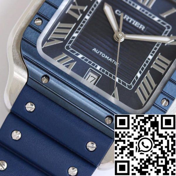 Cartier Santos 1 1 Best Edition GF Factory Blue Dial US Réplica Relógio 2347 Cartier Santos 1:1 Best Edition GF Factory Blue Dial