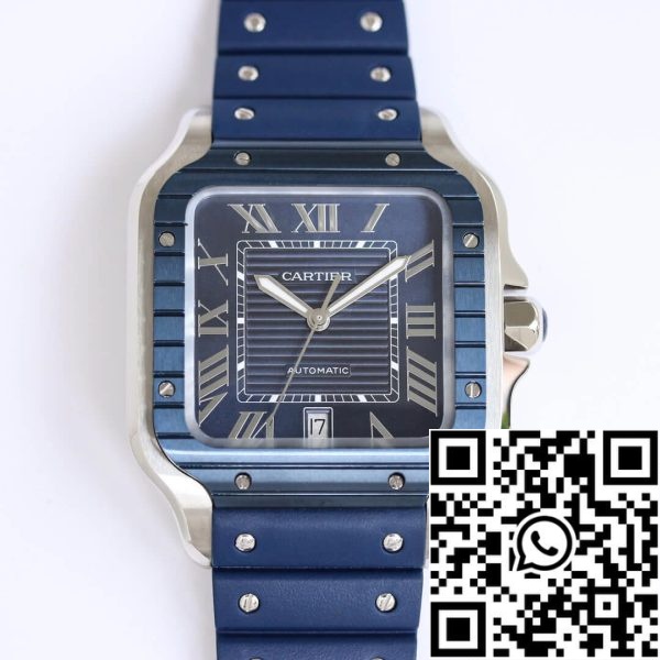 Cartier Santos 1 1 Best Edition GF Factory Blue Dial US Réplica Relógio 6238 Cartier Santos 1:1 Best Edition GF Factory Blue Dial