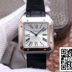 Cartier Santos Dumont W2SA0017 1 1 Best Edition F1 Factory Silver Dial Swiss ETA430 MC US Replica Watch 717 Cart