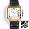 Cartier Santos W2SA0009 1 1 Melhor Edição GF Factory V2 Mostrador Branco EUA Réplica Relógio 4731 Cartier Santos W2SA0009 1:1 Melhor Edição GF Factory V2 Mostrador Branco