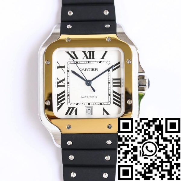 Cartier Santos W2SA0009 1 1 Melhor Edição GF Factory V2 Mostrador Branco EUA Réplica Relógio 4731 Cartier Santos W2SA0009 1:1 Melhor Edição GF Factory V2 Mostrador Branco