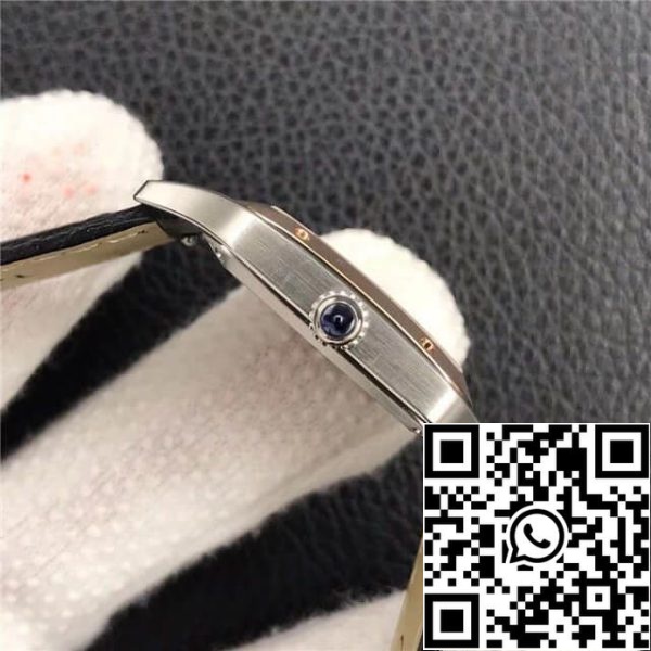 Cartier Santos W2SA0012 Дами 1 1 Най-доброто издание розово злато каучукова кожа каишка САЩ реплика часовник 1572 Cartier Santos W2SA0012 Дами 1: 1 Най-доброто издание розово злато каучукова кожа каишка