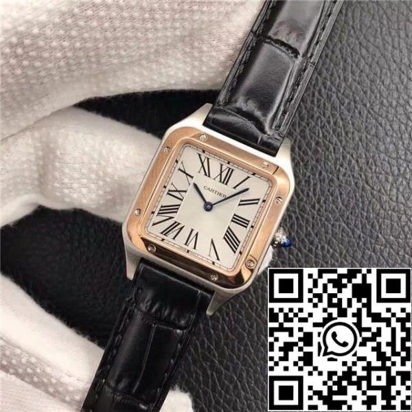 Cartier Santos W2SA0012 Dames 1:1 Best Edition Rose Gold Cowhide Strap US Replica Watch 5724 Cartier Santos W2SA0012 Dames 1:1 Best Edition Rose Gold Cowhide Strap