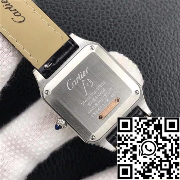 Cartier Santos W2SA0012 Ladies 1 1 Best Edition Rose Gold Cowhide Strap ZDA replika Watch 6632 Cartier Santos W2SA0012 Ladies 1: 1 Best Edition Rose Gold Cowhide Strap