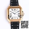 Cartier Santos WGSA0007 1:1 Best Edition GF Factory V2 Rose Gold US Replica Zegarek 9079 Cartier Santos WGSA0007 1:1 Best Edition GF Factory V2 Rose Gold