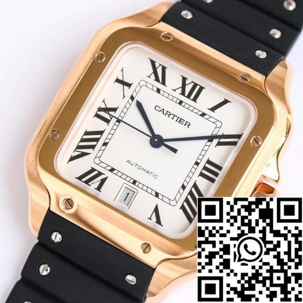 Cartier Santos WGSA0007 1 1 Лучшее издание GF фабрики V2 розовое золото США Реплика часы 9602 Cartier Santos WGSA0007 1:1 Лучшее издание GF фабрики V2 розовое золото