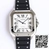 Cartier Santos WSSA0018 1 1 Najlepsza edycja GF Factory V2 pasek gumowy US Replika zegarka 1702 Cartier Santos WSSA0018 1:1 Najlepsza edycja GF Factory V2 pasek gumowy