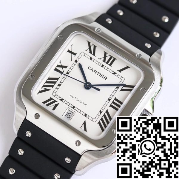 Cartier Santos WSSA0018 1 1 Mejor Edición GF Factory V2 Caucho Correa EE.UU. Reloj Replica 5409 Cartier Santos WSSA0018 1:1 Mejor Edición GF Factory V2 Caucho Correa