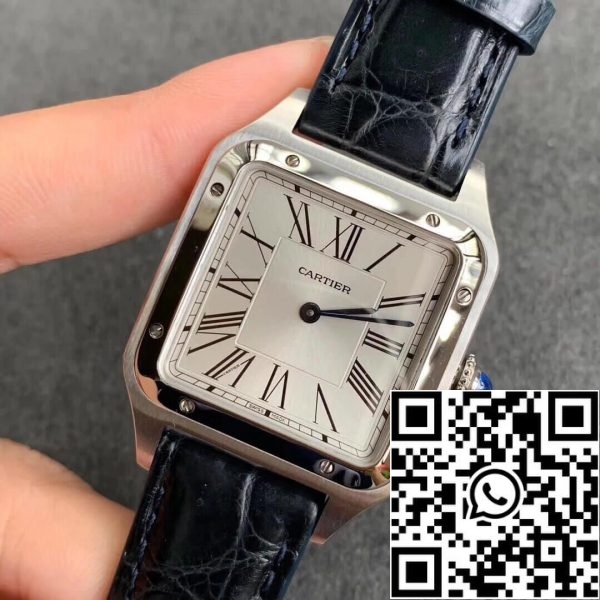 Cartier Santos WSSA0022 Men Watches 1 1 Best Edition Silver Plated Frosted Dial US Replica Watch 75 Cartier Santos WSSA0022 Men Watches 1:1 Best Edition Silver-Plated Frosted Dial