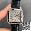 Cartier Santos WSSA0022 Мъжки часовници 1 1 най-доброто издание сребърно покритие матиран циферблат САЩ реплика часовник 8737 Cartier Santos WSSA0022 Мъжки часовници 1: 1 най-доброто издание сребърно покритие матиран циферблат