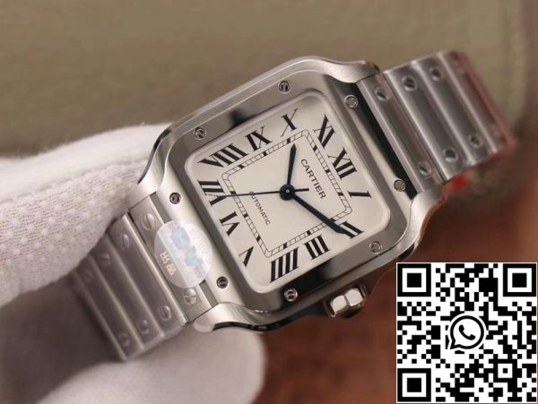 Cartier Santos WSSA0029 1 1 Best Edition BV Factory Quadrante bianco svizzero 1847MC US Replica Orologio 4300 Cartier Santos WSSA0029 1:1 Best Edition BV Factory Quadrante bianco svizzero 1847MC