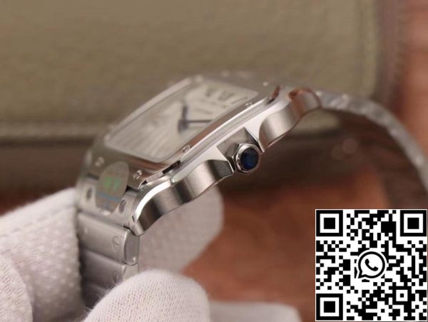 Cartier Santos WSSA0029 1 1 Най-доброто издание BV Фабрика бял циферблат швейцарски 1847MC САЩ реплика часовник 6172 Cartier Santos WSSA0029 1: 1 Най-доброто издание BV Фабрика бял циферблат швейцарски 1847MC