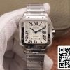 Cartier Santos WSSA0029 1 1 Best Edition BV Factory Weißes Zifferblatt Schweizer 1847MC US Replica Uhr 8785 Cartier Santos WSSA0029 1:1 Best Edition BV Factory Weißes Zifferblatt Schweizer 1847MC