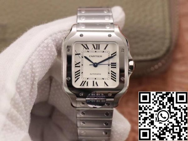 Cartier Santos WSSA0029 1 1 Best Edition BV Factory White Dial Zwitserse 1847MC US Replica Watch 8785 Cartier Santos WSSA0029 1 1 Best Edition BV Factory White Dial Zwitserse 1847MC