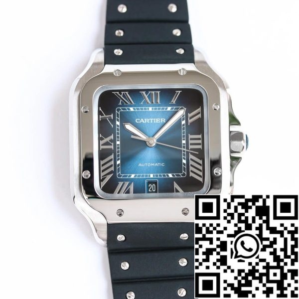 Cartier Santos WSSA0030 1 1 Лучшее издание GF фабрики V2 резиновый ремешок США Реплика часы 4818 Cartier Santos WSSA0030 1:1 Лучшее издание GF фабрики V2 резиновый ремешок