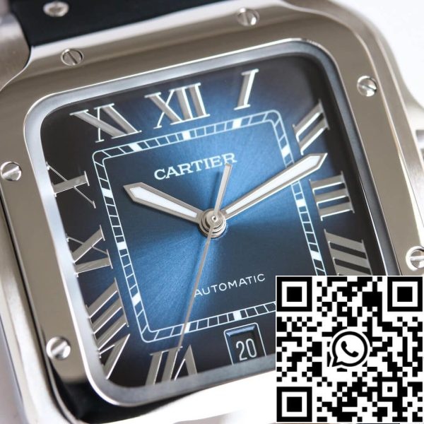 Cartier Santos WSSA0030 1 1 Best Edition GF Factory V2 καουτσούκ λουράκι ΗΠΑ Replica ρολόι 5875 Cartier Santos WSSA0030 1: 1 Best Edition GF Factory V2 καουτσούκ λουράκι