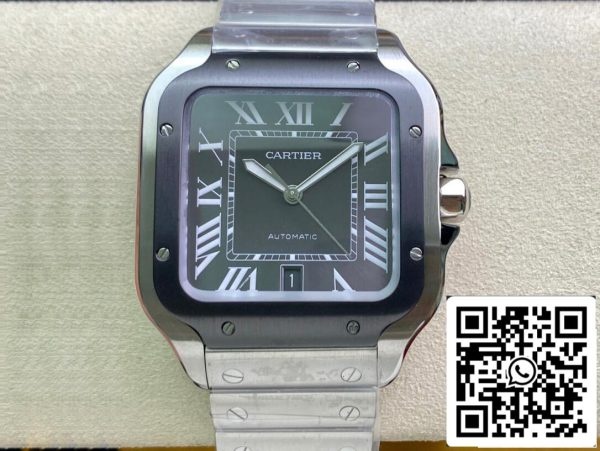 Cartier Santos WSSA0037 1 1 Лучшее издание GF фабрики V2 серый циферблат США Реплика Смотреть 8122 Cartier Santos WSSA0037 1:1 Лучшее издание GF фабрики V2 серый циферблат