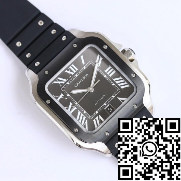 Cartier Santos WSSA0037 1 1 Best Edition GF Factory V2 Rubber Strap US Replica Orologio 3030 Cartier Santos WSSA0037 1:1 Best Edition GF Factory V2 Rubber Strap