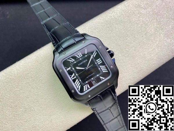 Cartier Santos WSSA0039 1 1 Best Edition GF Factory Black Dial US Replica Watch 2987 Cartier Santos WSSA0039 1 1 Best Edition GF Factory Black Dial