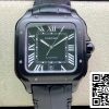 Cartier Santos WSSA0039 1 1 Best Edition GF Factory Black Dial US Replica óra 7507 Cartier Santos WSSA0039 1: 1 Best Edition GF Factory Black Dial