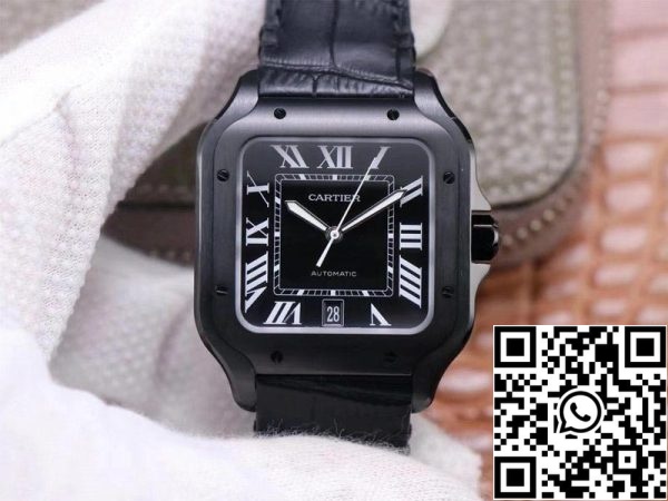 Cartier Santos WSSA0039 1 1 Best Edition V6 Factory Carbon Plating Swiss ETA1847 MC US Replica Uhr 2407 Cartier Santos WSSA0039 1:1 Best Edition V6 Factory Carbon Plating Swiss ETA1847 MC