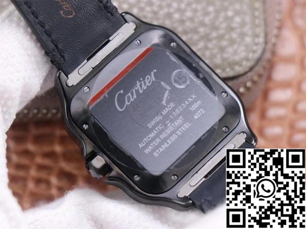 Cartier Santos WSSA0039 1 1 Best Edition V6 Factory Carbon Plating Swiss ETA1847 MC US Replica Orologio 3966 Cartier Santos WSSA0039 1:1 Best Edition V6 Factory Carbon Plating Swiss ETA1847 MC