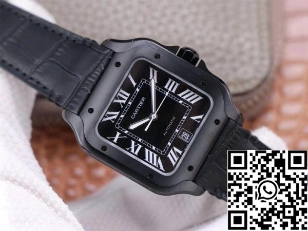 Cartier Santos WSSA0039 1 1 Best Edition V6 Factory Carbon Plating Swiss ETA1847 MC US Replica Orologio 6119 Cartier Santos WSSA0039 1:1 Best Edition V6 Factory Carbon Plating Swiss ETA1847 MC