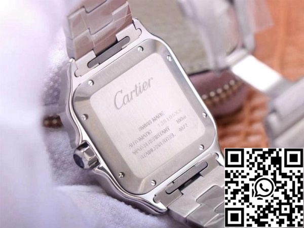 Cartier Santos de WSSA0037 1 1 Best Edition V6 Factory Gray Dial Swiss ETA9015 US Replica Uhr 503 Cartier Santos de WSSA0037 1:1 Best Edition V6 Factory Gray Dial Swiss ETA9015