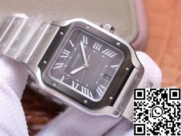 Cartier Santos de WSSA0037 1 1 Best Edition V6 Factory Gray Dial Swiss ETA9015 Replica Orologio 5875 Cartier Santos de WSSA0037 1:1 Best Edition V6 Factory Gray Dial Swiss ETA9015