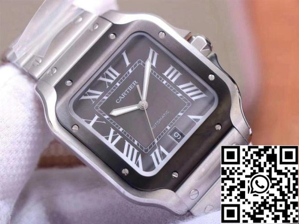 Cartier Santos de WSSA0037 1 1 Best Edition V6 Factory Gray Dial Swiss ETA9015 US Replique Montres 7260 Cartier Santos de WSSA0037 1:1 Best Edition V6 Factory Gray Dial Swiss ETA9015