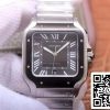 Cartier Santos de WSSA0037 1 1 Best Edition V6 Factory Gray Dial Swiss ETA9015 US Replica Watch 9087 Cartier Santos de WSSA0037 1:1 Best Edition V6 Factory Gray Dial Swiss ETA9015