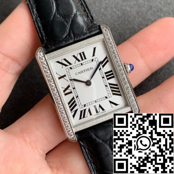 Cartier Tank 1 1 Mejor Edición K11 Fábrica Negro Correa de cuero EE.UU. Reloj Replica 563 Cartier Tank 1:1 Mejor Edición K11 Fábrica Negro Correa de cuero