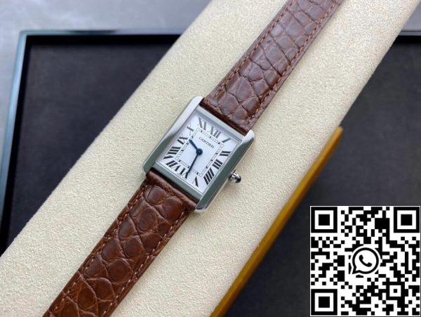 Cartier Танк 24MM 1 1 Лучшее издание K11 завод коричневый кожаный ремешок США реплика часы 2848 Cartier Танк 24MM 1:1 Лучшее издание K11 завод коричневый кожаный ремешок