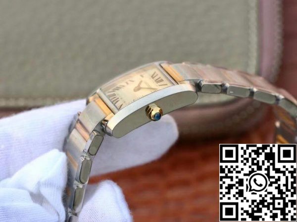 Cartier Tank Francaise Ladies Two Tone W51007Q4 1 1 Best Edition Swiss Quartz US Replica Uhr 427 Cartier Tank Francaise Ladies Two Tone W51007Q4 1:1 Best Edition Swiss Quartz