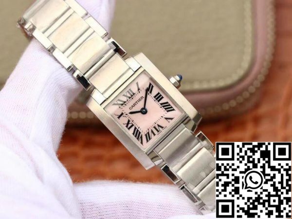 Cartier Tank Francaise W51028Q3 Różowa tarcza MOP Stalowy damski zegarek 1 1 Najlepsza edycja Szwajcarski kwarcowy zegarek US Replica 100 Cartier Tank Francaise W51028Q3 Różowa tarcza MOP Stalowy damski zegarek 1:1 Najlepsza edycja Szwajcarski kwarcowy