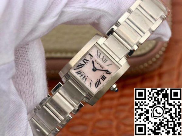 Cartier Tank Francaise W51028Q3 Cadran rose MOP Acier Montre Femme 1 1 Best Edition Swiss Quartz US Replica Watch 1249 Cartier Tank Francaise W51028Q3 Cadran rose MOP Acier Montre Femme 1:1 Best Edition Swiss Quartz