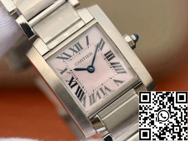 Cartier Tank Francaise W51028Q3 Розовый MOP Циферблат Сталь Дамы Часы 1 1 Лучшее издание Швейцарский кварц США Реплика Смотреть 5617 Cartier Tank Francaise W51028Q3 Розовый MOP Циферблат Сталь Дамы Часы 1:1 Лучшее издание Швейцарский кварц