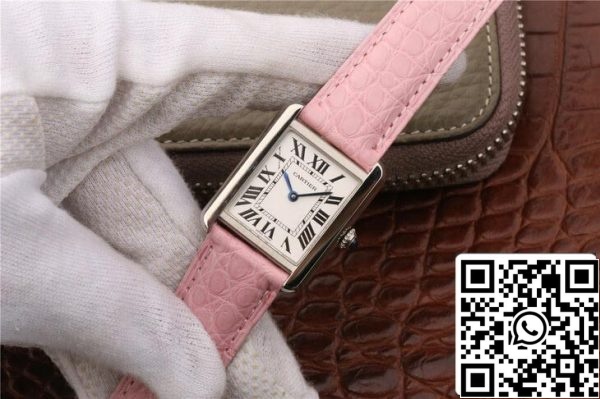 Cartier Tank Ladies 1 1 Best Edition K11 Factory White Dial US Replica Klocka 8740 Cartier Tank Ladies 1:1 Best Edition K11 Factory White Dial