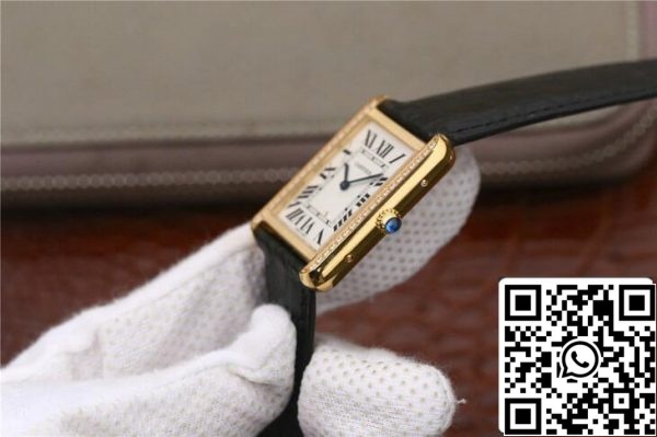 Cartier Tank Senhoras 1 1 Melhor Edição K11 Fábrica Ouro Amarelo Diamante EUA Réplica Relógio 4731 Cartier Tank Senhoras 1:1 Melhor Edição K11 Fábrica Ouro Amarelo Diamante