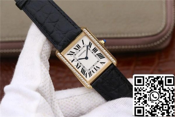 Cartier Tank Ladies 1 1 Best Edition K11 Factory Yellow Gold Diamond US Replica Watch 6833 Cartier Tank Ladies 1:1 Best Edition K11 Factory Yellow Gold Diamond