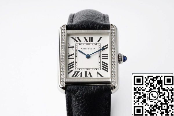 Cartier Tank Quartz 1 1 najboljša izdaja AF Factory Diamond Bezel ZDA replika Watch 9637 Cartier Tank Quartz 1: 1 najboljša izdaja AF Factory Diamond Bezel